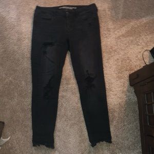 Black American Eagle jeggings